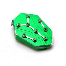 호환 가와사키 KAWASAKI z900 z650 z800 z1000 닌자 650 1000 sx 오토바이 cnc 사이드 스탠드 확대 확장 앰프 브레이크 페달 확대기 발판, 초록