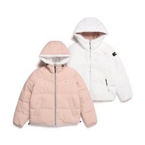 NATIONALGEOGRAPHIC N224WDW960 여성 라엘리아 리버시블 에코퍼 후디 점퍼 SUGAR SWIZZLE IVORY, 095