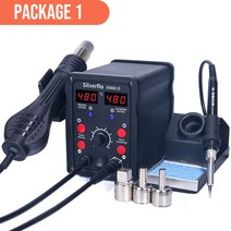 납땜인두기 무선인두기 가스인두기 실납 땜납 납땜기 납땜 2 인 1 핫 에어 건 솔더 디, 2.package 1 - 220VEU