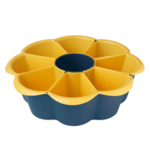 냄비 접시 야채 분할 플래터 배수 바구니 크리 에이 티브 식기 홈 주방 반찬, [08] 3단 전골 [라이트 셔츠 컬러]