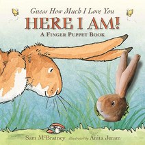 Here I Am!: A Finger Puppet Book: A Guess How Much I Love You Book [Board book]