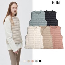 [흄] [HUM]여) 라운드넥 덕다운 경량베스트(FHOWCVE541P)