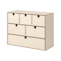 [무료배송]이케아온라인몰 MOPPE 자작나무합판 미니서랍장, 42x18x32 cm