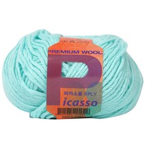 실바람 피카소울 6PLY 뜨개실, 34 (민트), 1개