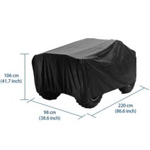 4륜오토바이 부품 핸들 ATV 대형 190T 방수 쿼드 바이크 ATC 트레일러 스토리지 날씨 보호 커버 4 휠용 XXLXXXL, XXL