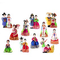 전통 의상 인형 모음/한복 민속 옷 장식 쌍인형 선물, A05.국산전통의상 인형 왕과 왕비