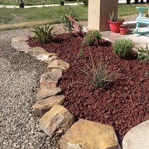 화산사 레드 10kg 조경돌 대용량