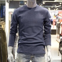 버커루 남여공용 에센셜 세미슬림 라운드 긴팔 티셔츠