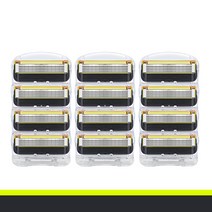 원우 질레트 퓨전 호환용 면도날 퓨전파워 프로글라이드 프로쉴드 5중날, 3팩(12개입)