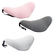 평판시트 화물차 평판 시트 버클 패드 의자 쿠션과 허리 베개 탄력 웨빙 홈 휴식 침대에 다시 지원 자동차 좌석, pink