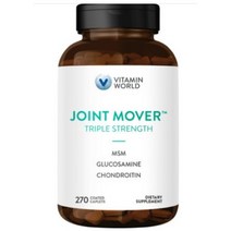 비타민월드 Vitamin World Triple Strength Joint Mover 비타민 월드 트리플 스트렝스 조인트 무버 270정, 1개