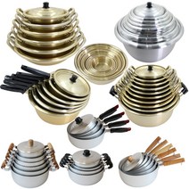 국산 양은 냄비 모음 양수 편수 전골 양푼이 새마을 솥 함마톤 노란 황 라면 업소 식당 용, 사진참조, 03_08_전골 양은냄비 30cm