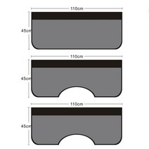 차량용커버 차햇빛가리개 차량용햇빛가리개 2021 새로운 3 pcs 자동차 정비사 마그네틱 가죽 펜더 보호대 클립 패드 후크 자동차 수리, 3-m