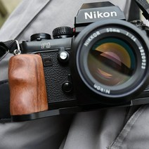 초경량 목재 L 형 브래킷 삼각대 볼 헤드 퀵 플레이트베이스 그립 핸들 NIKON F3 필름 카메라 용 ArcaSwiss RRS, [3] 브라운