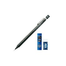 펜텔 그래프 1000 FOR PRO 샤프 0.5mm PG1005 + AIN 0.5mm HB + AIN 지우개 세트, 0 . 5 mm, 1세트