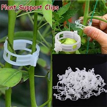강선활대 미니하우스활대 골조농자재강선활대 정원 식물 묶음 버클 포도 덩굴 야채 달아서 클립 온실 야채 줄기 고정 링 패스너 도구, 100개