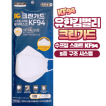 유한킴벌리 크린가드 수프림스마트 황사마스크 KF94 대형, 1장, 1개