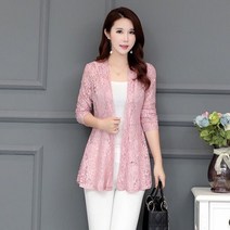 레이스 가디건 러블리 여성룩 62