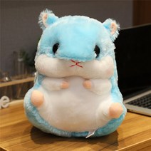 귀여운 햄스터 인형 쿠션 쥐 마우스 애착인형 선물, 60cm, 블루