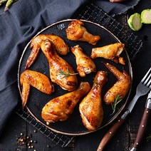 [헐크치킨] 콤보 오븐구이 치킨(다리+날개) 신선국내산냉장닭 800g /에어프라이어용