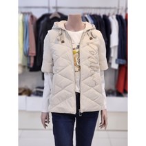 올리비아로렌 여성 반팔 후드 다운 베스트 VVC KDYW 9231