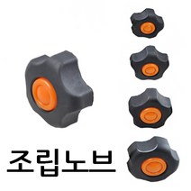 명가철물 조립노브 손잡이 전산 사각 오각 관통 핸들 너트, 1개