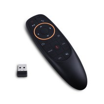 G10S AIR 마우스 음성 원격 제어 2.4G USB 수신기 Android TV 박스 PC 자이로 감지 미니 무선 스마트 리모컨, 하나, 검정