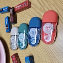 해피엠 미니 수정테이프 화이트 6m 수정액 수정펜 지우개 1+1, 베이지, 베이지