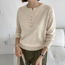 [조아맘] 로디 버튼 캐시울 니트