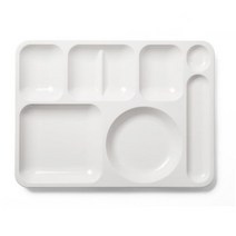 PC 50 식판 병원용 플라스틱 급식 구내식당 수저 분리, PC 식판 ULCOM-50 노랑