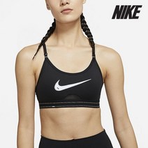 나이키 브라 D51- DM0575-010 우먼스 스포츠웨어 드라이 핏 인디 스우시 스포츠브라