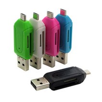 메모리카드리더기 sd 카드 메모리 리더기 2 인 1 USB OTG 리더기 범용 마이크로 TF/SD 전화 확장 헤더 리더 어댑터