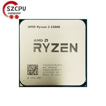 CPU AMD Ryzen 3 2200G R3 3.5 GHz 게이밍 Zen 0.014 쿼드 코어 스레드 CPU 프로세서 YD2200C5M4MFB 소켓 A