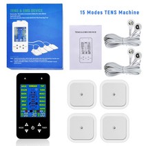 근육마사지기 15 모드 단위 Electroestimulador Compex 전문 Tens EMS 기계 Eletric 근육 자극 물리 바디 마사지 패드, 01 15 Mode-Pack A