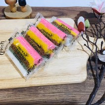 무지개떡 20개(1kg) 무지개설기 개별 낱개 포장 맛있는 떡집 백설기 간식 떡 선물 단체 맛집 해운대우리방아떡