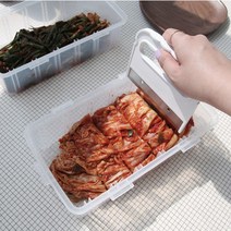 김치 파 자르기 보관통 자르는 투명 밀폐용기