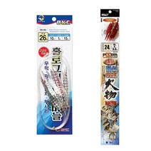 홀로그램어피 바늘 닭털바늘 선상 낚시 열기 우럭 채비 침선 바늘, 1. 닭털침선어조채비 26호(bk-374)