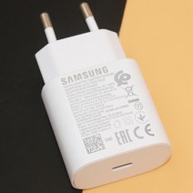 무선충전기 휴대폰 삼성 S22 S21 S20 울트라 A90 A80 S10 5G 충전기 슈퍼 25W EP-TA800 PD 어댑터 갤럭시 A, 03 Only White EU Plug