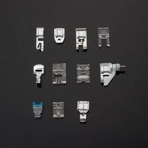 핸드미싱기 4/6/11/15p 재봉틀 노루발 키트 형제 가수 Janom 발 도구 바느질 액세서리, 11pcs-T opp bag