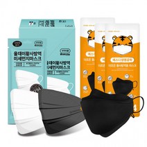 올데이 KF94마스크 블랙 화이트 중형/SD에스디더조은 대형 황사마스크 미세먼지차단 국내제작, 올데이블랙중형