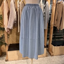 도로시홀릭 밴딩 데님 스커트(D23A25304)