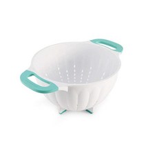 키친에이드 KitchenAid 클래식 플라스틱 소쿠리 아쿠아 스카이 4.5L KE166OSAQA, Aqua Sky, 5-Quart