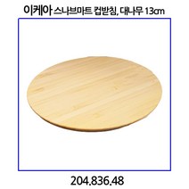 이케아 스나브마트 컵받침 대나무 13cm 코스터