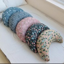 아기 반달 쿠션 등쿠션 침대 헤드 순면, 그레이