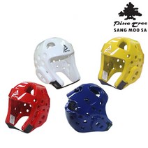 상무사 태권도 헤드기어 합기도 해드 기어 대련 겨루기 머리 안면 얼굴 안전 보호대 가드 헬멧, 백색 M (White M)