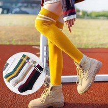 [JC]데일리 두줄 무릎 오버니삭스