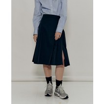 헤지스 레이디스 [22SS] [WEHOURS]블랙 턱장식 면혼방 랩스커트 HSSK2BH82BK 409340