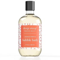 Deep Steep 클래식 버블 배스 코코넛 라임 500ml(17온스) 323138, Mango Papaya