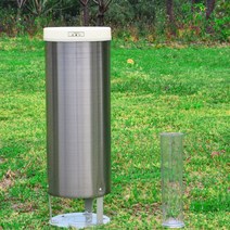 우량계 강우량 강수량 측정기 강우량계 기상관측 측정, 스테인레스 스틸 레인 게이지 [분할 형]