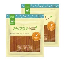 굿데이 더건강한육포 강아지간식 300g, 리얼 치킨 맛, 2개